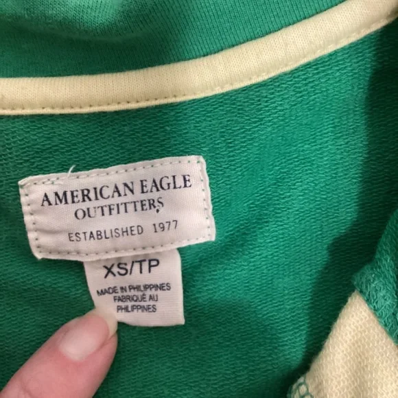 American Eagle Retro Track Jacket XS Women’s Zip Up Lightweight Soft & Comfy - Picture 8 of 10